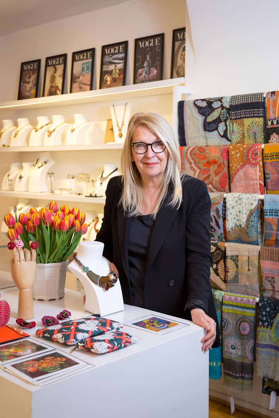 Portrait of a jewellery shop owner in London Bloomsbury